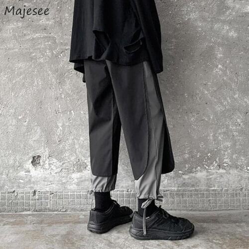 Casual Pants Women Drawstring Ankle-length Hip Hop Harajuku Korean Style Dark Design High-fashion Streetwear Boyfriend Cool Chic