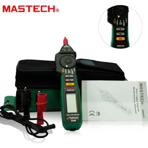 Professional Durable MS8212A Pen 2000 counts Digital Multimeter 600v Voltage Current Diode Continuity Tester