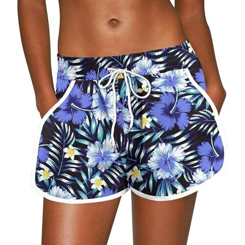 Sexy Beach Shorts For Women Quick Dry Surfing Swimming Trunks Summer Beachwear Swimsuit Elastic Waist Lady Swim Boxer Underpants