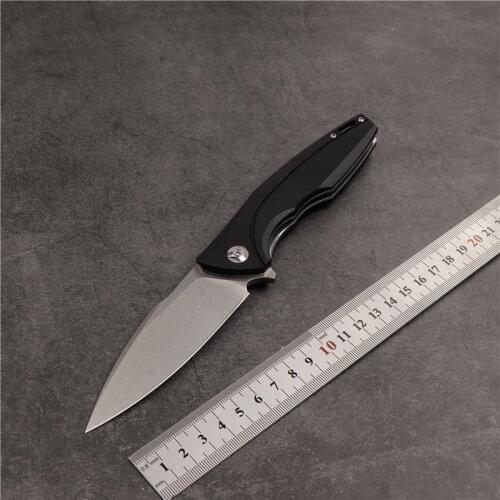 Folding knife outdoor camping survival knife D2 steel sharp and high hardness hunting knife EDC tactical Tool kitchen knife