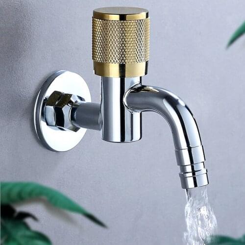 304 Stainless Steel Bibcock Faucets Wall Mounted Bathroom Washing Machine Faucet Outdoor Garden Bibcock Toilet Mop Pool Taps