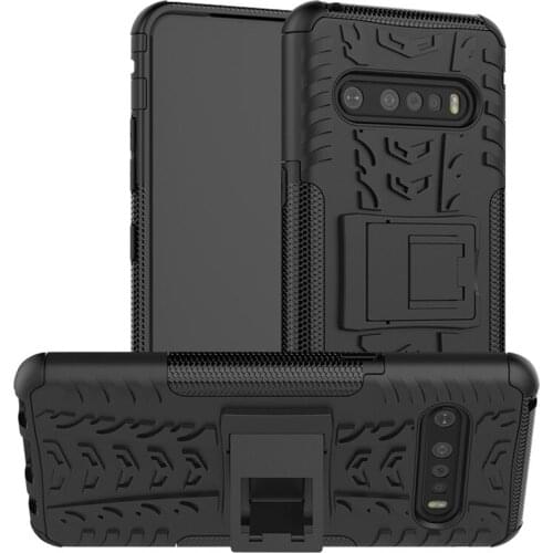 Armor Case For LG V60 ThinQ Cover TPU & PC Holder Housings Protective Back Phone Bumper For LG V60 ThinQ 5G Case Funda 6.8