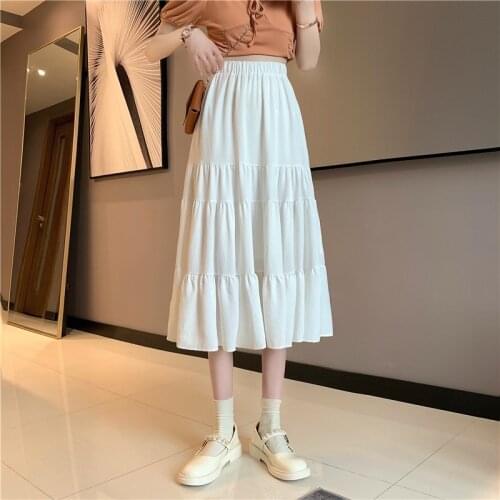 Cheap wholesale 2021 spring summer autumn new fashion casual sexy women Skirt woman female OL mid length skirt long skirt Fy2318