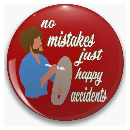 Happy Accidents Soft Button Pin Gift Metal Hat Cartoon Collar Brooch Decor Jewelry Lover Women Badge Cute Lapel Pin Funny