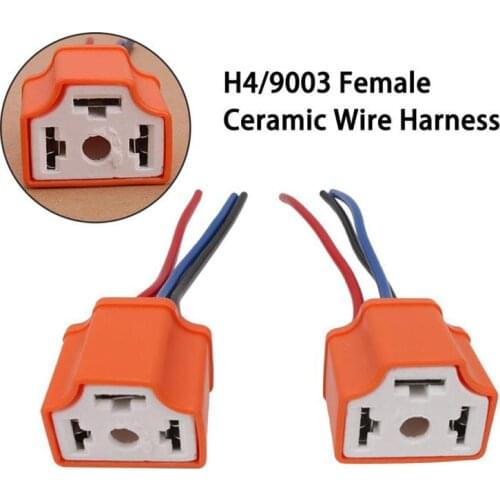 1/2/3/4/5pcs H4/9003/HB2 3 Pin Car Light Socket Plug-in Light Bulb Extension Sockets Headlight Bulb Connector Plug Socket 16cm