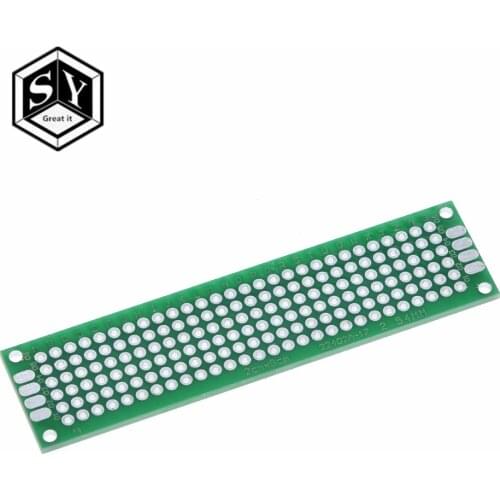 10PCS 2x8 cm double Side prototype pcb 2*8 panel Universal Board green