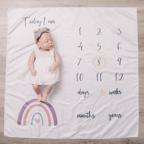 4 pcs/set Baby Photography Milestone Cards Set Wooden Newborn Memorial Monthly Photography Props Toy Souvenir Set