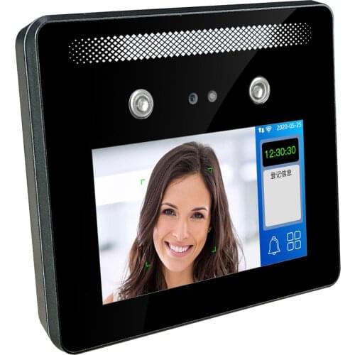 5 inch Touch Screen Dynamic Face Recognition Time Clock Access Control System Employee Time Attendance 3000 user Multi language