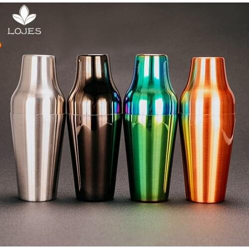 600ml Stainless Steel French Cocktail Shaker Classic and Elegant Bar Bartender Bar Tool Wine Shaker Cocktail Martini Mixer