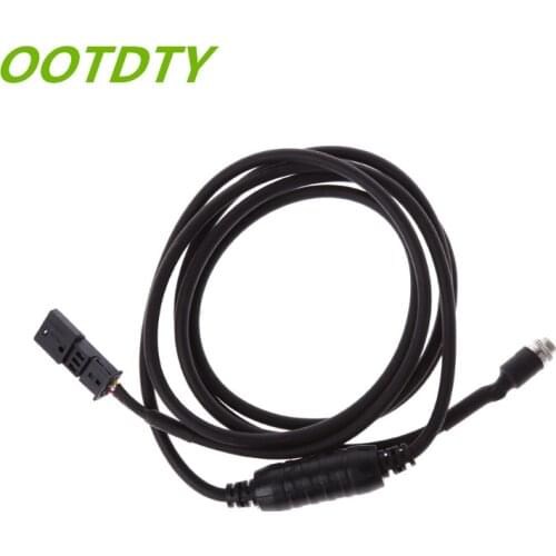 OOTDTY AUX Audio Input Adapter Female 3 pin Cable For BMW E39 E53 E46 X5 BM54 16:9 CD