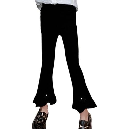 Big Girls Pants Solid Color Kids Girls Pants Casual Style Kids Pants Spring Autumn Clothes Girl 6 8 10 12 14