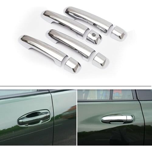 For Toyota Land Cruiser Prado J 150 FJ150 2010-2017 Abs Chrome Car door handle covers car accessories Stickers