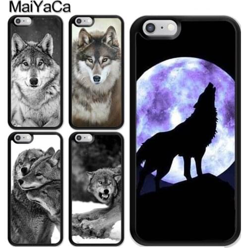 Classic Cool Wolf Hipster Printed Case For iPhone 12 Mini 11 Pro MAX X XR XS MAX SE 2020 6S 7 8 Plus 5s Cover