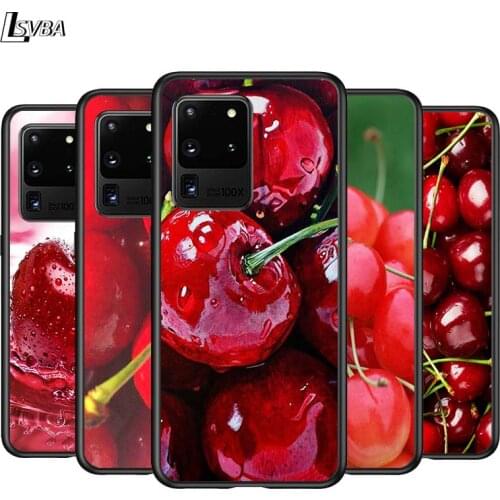 Cherry Fruit for Samsung Note 20 S20 FE Lite Ultra Plus A91 A71 A51 A41 A31 A21 A21S A11 A12 A42 A01 Phone Case