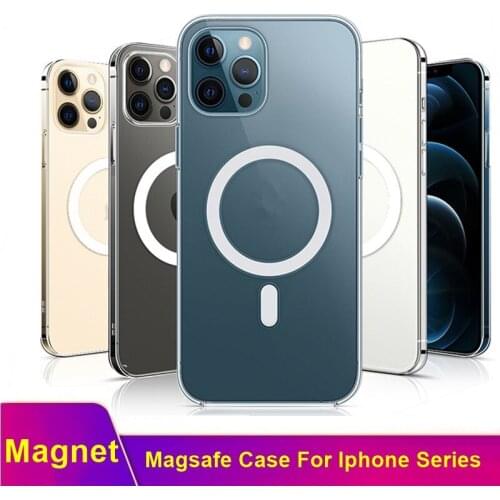 Tongdaytech Clear Magnetic Case For Iphone 11 12 Pro Max Magsafing Magnet Soft TPU Cover For Magsafe Iphone XS Max XR 8 7 6 Plus