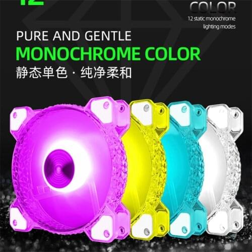 COOLMOON 120mm Case Fan Cooler 5V 3PIN A-RGB Fan Aura Synchronization Computer Cooler Cooling RGB Fans 120 mm RGB FAN ALL Series