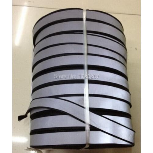 CSR - 100yards black Reflective ribbon reflective lattice/wholesale price to sell 3*1.5 cm width