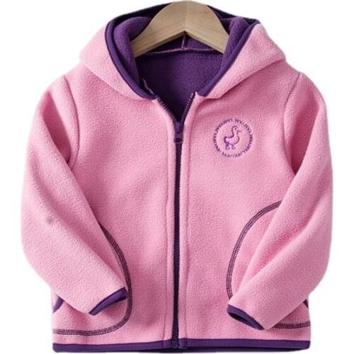 Childrens Polar Fleece Jacket Spring Girl Long Sleeve Warm Boy Suit Jacket Children 3-9 Years Old Jacket Teenager Clothes Top