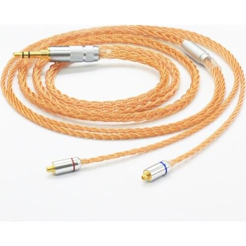 Diy earphone wire 8share silver plated wire 0.78mm mmcx ie80 A2DC im50