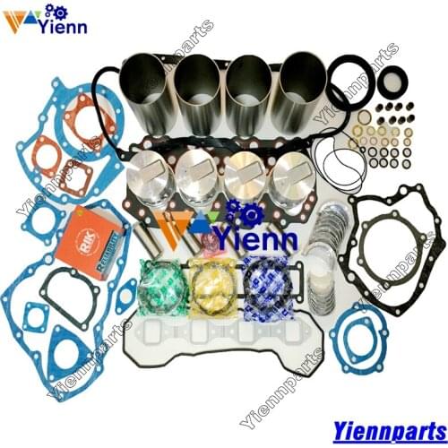 For Mitsubishi S4Q S4Q2 Piston Piston Ring Cylinder liner Gasket set Bearing Set Fit Mitsubishi S4Q S4Q2 Diesel Engine
