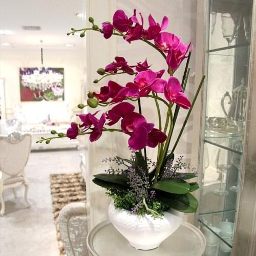 Artificial Flowers High artificial flower phalaenopsis set overall floral artificial flower