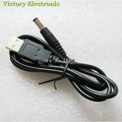 USB to DC 5.5 * 2.1mm Copper Core Power Cord Cable Wire USB to DC5.5 DC Electronic Data Line 1.0m