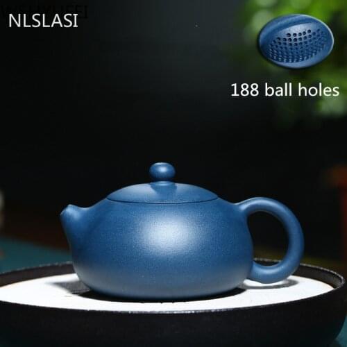 Chinese yixing tea pot Authentic purple clay xi shi teapot Handmade kettle 188 Ball hole filter Tea ceremony custom gift 210ml
