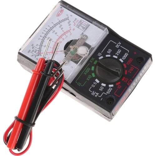 MF-110A Electric Analog Multimeter Multitester Portable Voltmeter Ammeter AC / DC Voltage Current OHM Multi Meter Tester