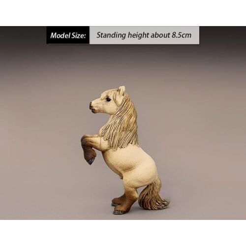 8.5CM Simulation Static Farm Animal Horse Model Pony Stallion Thoroughbred Horse Plastic Model Kids Toys Decoration Gifts