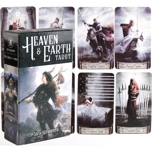 Heaven Earth Tarot Kit Cards 78 New Tarot Cards For Beginners With Guidebook Card Game Board Game Exquisite And Guidebook