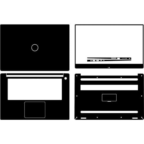 Laptop Sticker Skin Decals Carbon fiber PU Leather Cover Protector for Dell XPS 15 9570 XPS9570 15.6" 2018 release