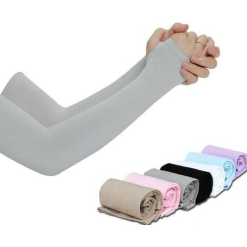 Unisex Cooling Arm Sleeves Cover Cycling Running UV Sun Protection Outdoor Men Nylon Cool Arm Sleeves for Hide Tattoos