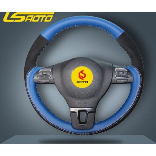 Braiding cover for Steering wheel cover for Volkswagen VW Golf Tiguan Passat B7 Passat CC Touran Jetta Mk6