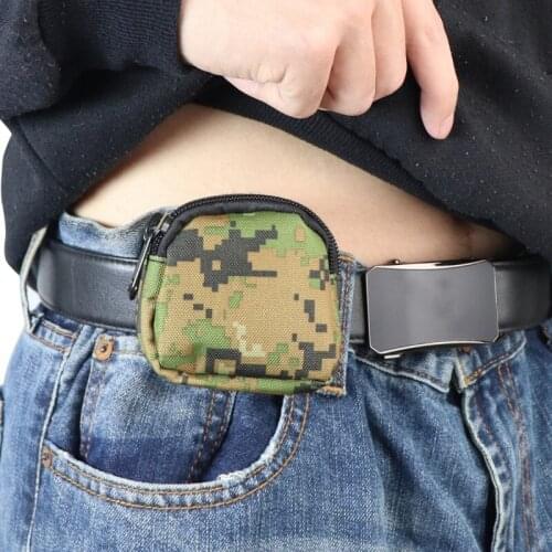 Outdoor Molle Pouch Keys Wallet Portable Waterproof Travel Zipper Waist Bag Hunting Hiking Camping Pouch Molle Bags