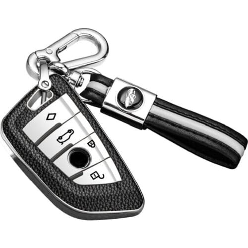 New TPU Leather grain Car Key Case Cover Protect For BMW X1 X3 X5 X6 7Series 1 2 5 7 F15 F16 E53 E70 E39 F10 F30 F48 F39 G30 G11