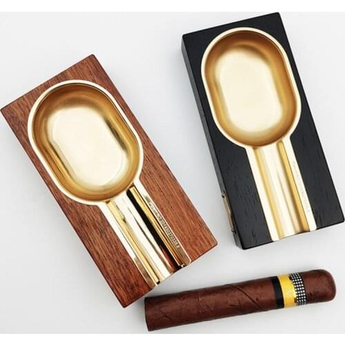 Cigar Ashtray Solid Wood Creative Personality Large Smoke Trough Household European Style