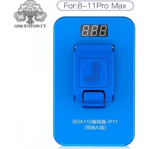 JC P11 BGA110 Programmer For iPhone 8/8P/X/XR/XS/XSMAX NAND Flash for Apple BGA110 NAND SYSCFG Data Modification & Write Repair