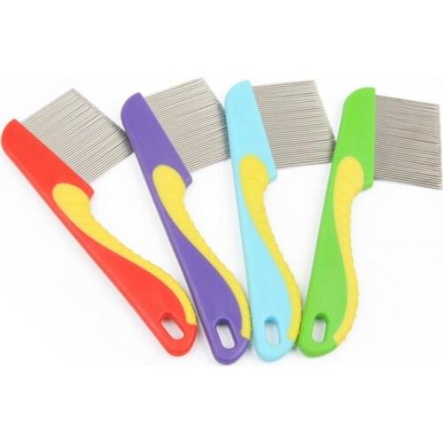 New Home Pet Animal Care Comb Protect Flea Comb For Cat Dog Pet Stainless Steel Comfort Flea Hair Grooming Slicker Brush Comb