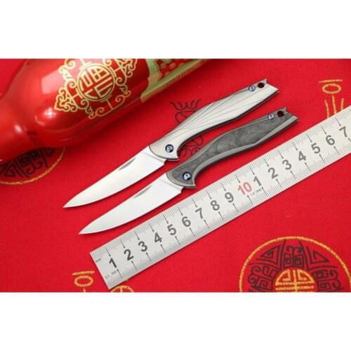 Green thorn original Phoenix folding knife M390 blade gasket TC4 Titanium 3D handle outdoor camping pocket fruit Knives EDC tool