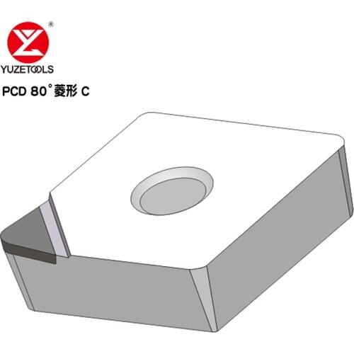 10PCS CNMG120402 PCD CNC Lathe Tool Turning Boring Cutting Carbide Diamond Tip Insert for Aluminum Copper Machining