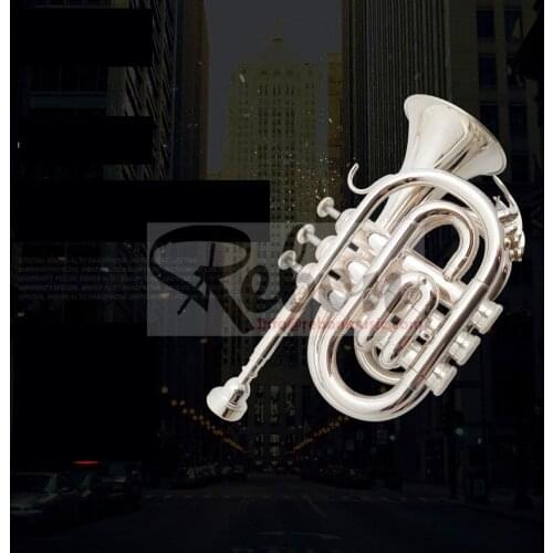 Weifang Rebon Bb Key Nickel Silver mini Trumpet