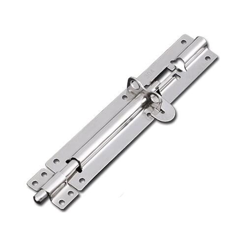 4/5/6/8 inch Long Stainless Steel Door Latch Sliding Lock Latch Hasp Staple Gate Safety Lock for Home Cabinet