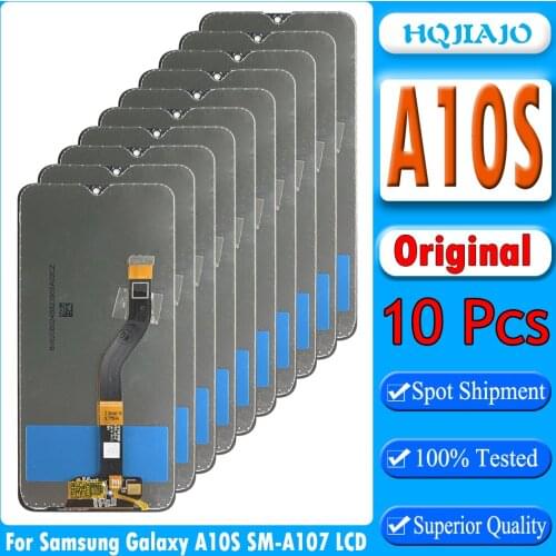 10PCS Original LCD For Samsung galaxy A10s lcd Digitizer A107/DS A107F A107FD A107M Display with Touch Screen Digitizer AMOLED