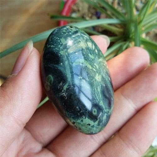 1pcs natural peacock stone quartz specimen malachite crystal play polished Mineral samples healing 65g