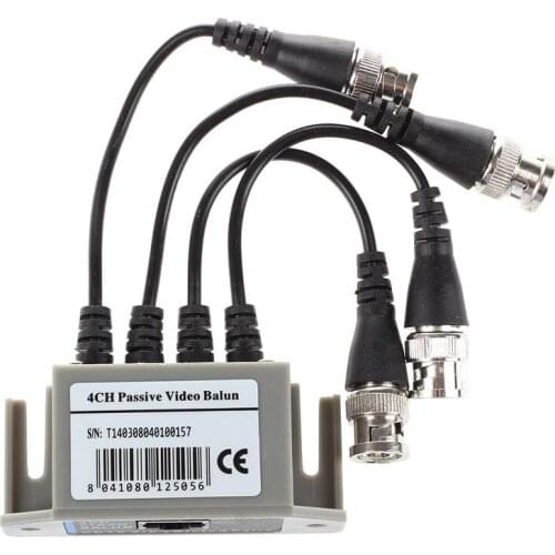 4-Channel Video Balun BNC UTP CAT5 Transmitter for CCTV/ Surveillance Camera Trend
