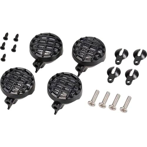 4Pcs Round Light Cover Lampshade for 1/10 Axial SCX10 D90 CC01 RC Car