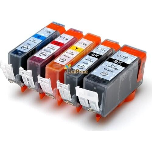 5PK PGI 725 CLI 726 ink cartridge For canon IP4870 IP4970 IX6560 MG5170 MG5270 MG5370 MG6170 MG6270 MG8170 MG8270 MX886 MX897