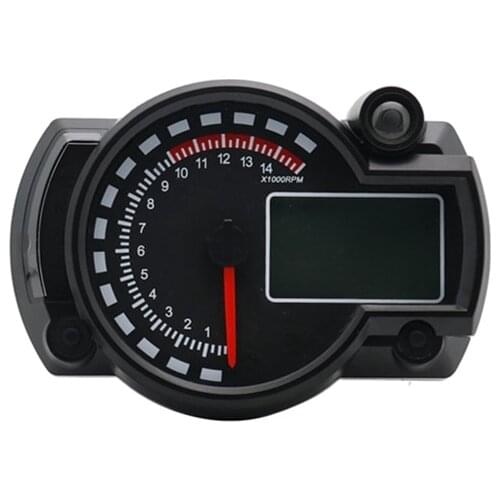 7-Color LED Motorcycle RX2N ATV LCD Digital Speedometer Tachometer Meter 15000rpm