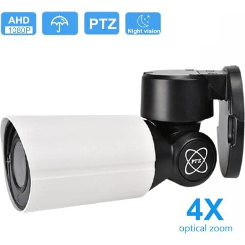 AHD Camera 1080P 2MP Analog CCTV Surveillance High Definition 4X Zoom Pan Tilt Rotate PTZ Outdoor Bullet AHD/TVI/CVI/CVBS 4in1