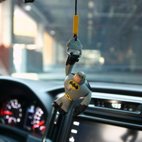 Car Superhero Decoration Pendant Car Rearview Mirror Pendant Auto Interior Decoration Car Accessories Interior Coche